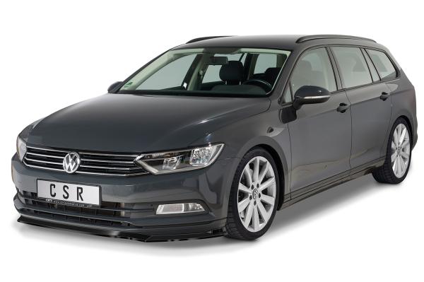 CSR Frontspoiler | Cup-Spoilerlippe mit ABE für VW Passat B8 Typ 3G CSL359-C Carbon Look Hochglanz (keine Lackierung erforderlich)