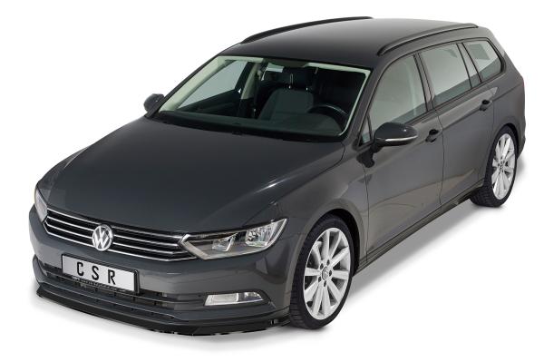 CSR Frontspoiler | Cup-Spoilerlippe mit ABE für VW Passat B8 Typ 3G CSL359-C Carbon Look Hochglanz (keine Lackierung erforderlich)