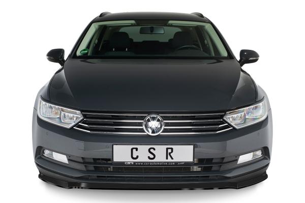 CSR Frontspoiler | Cup-Spoilerlippe mit ABE für VW Passat B8 Typ 3G CSL359-C Carbon Look Hochglanz (keine Lackierung erforderlich)