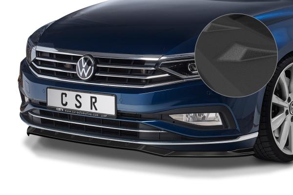 CSR Frontspoiler | Cup-Spoilerlippe mit ABE für VW Passat B8 Typ 3G CSL360-S schwarz matt strukturiert (keine Lackierung erforderlich)
