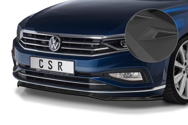 CSR Frontspoiler | Cup-Spoilerlippe mit ABE für VW Passat B8 Typ 3G CSL360-L schwarz matt (Lackierung erforderlich)