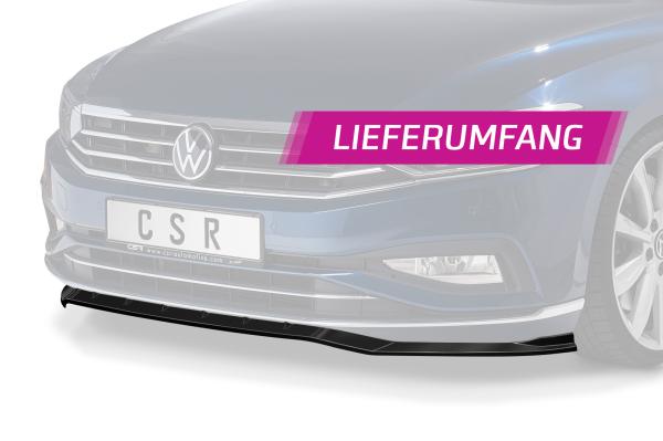 CSR Frontspoiler | Cup-Spoilerlippe mit ABE für VW Passat B8 Typ 3G CSL360-K Kupfer matt (keine Lackierung erforderlich)