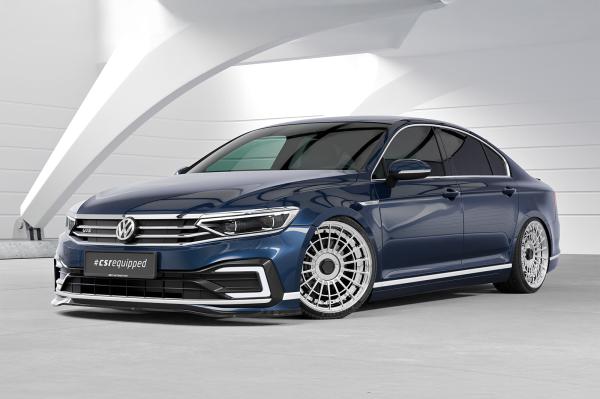 CSR Frontspoiler | Cup-Spoilerlippe mit ABE für VW Passat B8 Typ 3G CSL362-M Carbon Look matt strukturiert (keine Lackierung erforderlich)
