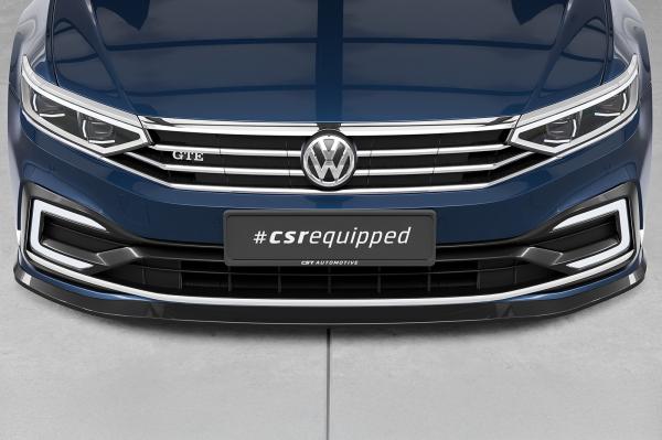 CSR Frontspoiler | Cup-Spoilerlippe mit ABE für VW Passat B8 Typ 3G CSL362-M Carbon Look matt strukturiert (keine Lackierung erforderlich)