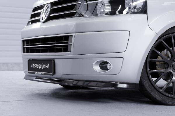 CSR Frontspoiler | Cup-Spoilerlippe mit ABE für VW T5 Bus CSL363-M Carbon Look matt strukturiert (keine Lackierung erforderlich)