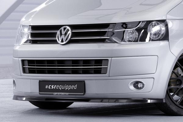 CSR Frontspoiler | Cup-Spoilerlippe mit ABE für VW T5 Bus CSL363-M Carbon Look matt strukturiert (keine Lackierung erforderlich)