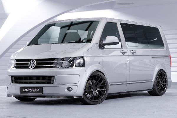 CSR Frontspoiler | Cup-Spoilerlippe mit ABE für VW T5 Bus CSL363-M Carbon Look matt strukturiert (keine Lackierung erforderlich)