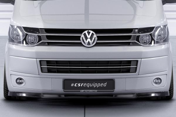 CSR Frontspoiler | Cup-Spoilerlippe mit ABE für VW T5 Bus CSL363-M Carbon Look matt strukturiert (keine Lackierung erforderlich)