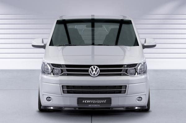 CSR Frontspoiler | Cup-Spoilerlippe mit ABE für VW T5 Bus CSL363-M Carbon Look matt strukturiert (keine Lackierung erforderlich)