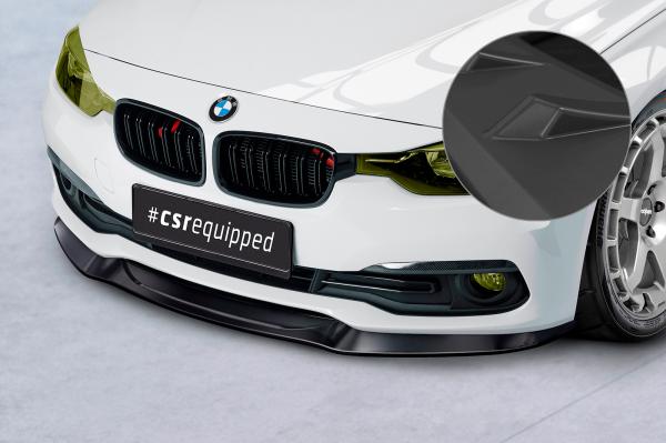 CSR Frontspoiler | Cup-Spoilerlippe mit ABE für BMW 3er F30/F31 CSL366-L schwarz matt (Lackierung erforderlich)
