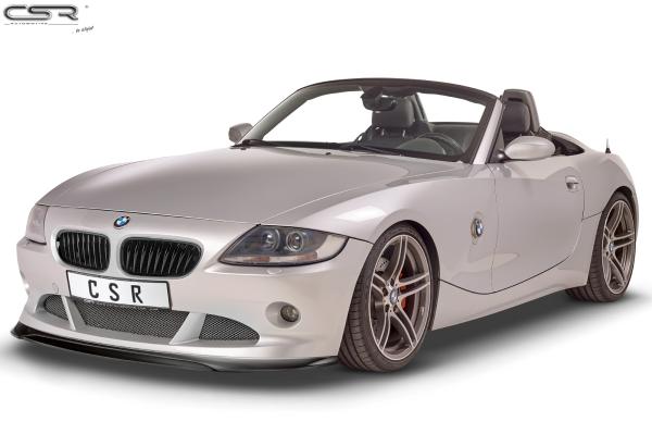 CSR Frontspoiler | Cup-Spoilerlippe mit ABE für BMW Z4 E85 CSL370-G Glossy schwarz Hochglanz (keine Lackierung erforderlich)