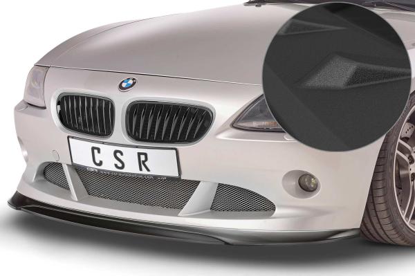 CSR Frontspoiler | Cup-Spoilerlippe mit ABE für BMW Z4 E85 CSL370-S schwarz matt strukturiert (keine Lackierung erforderlich)