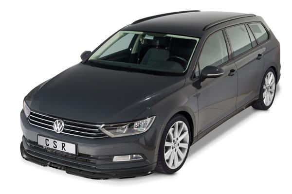 CSR Frontspoiler | Cup-Spoilerlippe mit ABE für VW Passat B8 Typ 3G CSL374-C Carbon Look Hochglanz (keine Lackierung erforderlich)