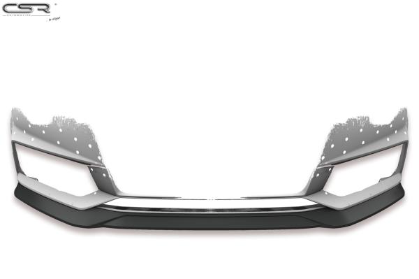 CSR Frontspoiler | Cup-Spoilerlippe mit ABE für Audi A4 B9 8W S-Line / S4 B9 8W CSL376-G Glossy schwarz glänzend (keine Lackierung erforderlich)