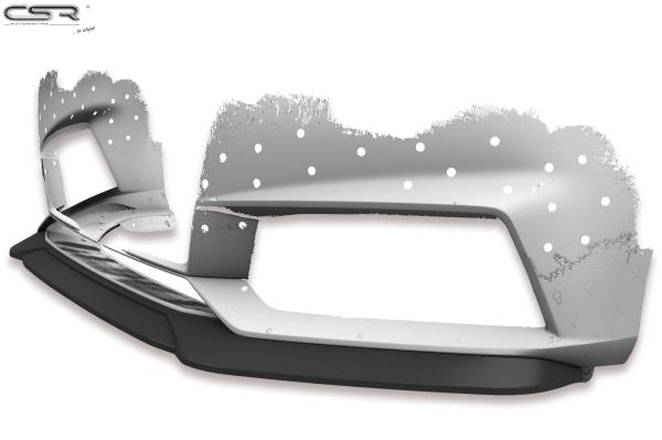 CSR Frontspoiler | Cup-Spoilerlippe mit ABE für Audi A4 B9 8W S-Line / S4 B9 8W CSL376-G Glossy schwarz glänzend (keine Lackierung erforderlich)