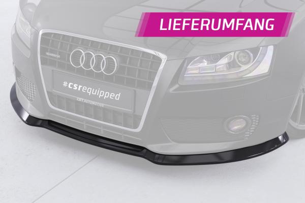 CSR Frontspoiler | Cup-Spoilerlippe mit ABE für Audi A5 8T CSL378-K Kupfer matt (keine Lackierung erforderlich)