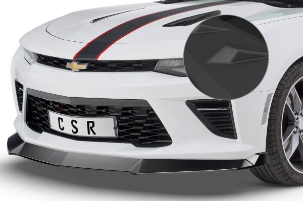 CSR Frontspoiler | Cup-Spoilerlippe mit ABE für Chevrolet Camaro 6 CSL379-S schwarz matt strukturiert (keine Lackierung erforderlich)