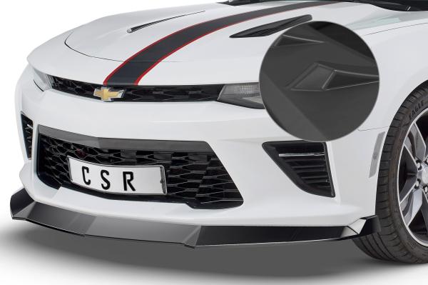 CSR Frontspoiler | Cup-Spoilerlippe mit ABE für Chevrolet Camaro 6 CSL379-L schwarz matt (Lackierung erforderlich)