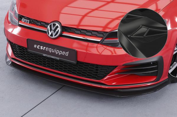 CSR Frontspoiler | Cup-Spoilerlippe mit ABE für VW Golf 7 GTI / GTD CSL380-G Glossy schwarz glänzend (keine Lackierung erforderlich)