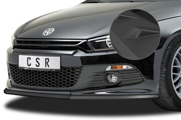 CSR Frontspoiler | Cup-Spoilerlippe mit ABE für VW Scirocco III R-Line CSL385-L schwarz matt (Lackierung erforderlich)