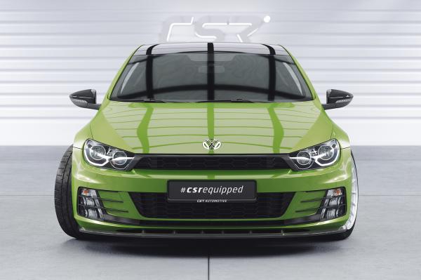 CSR Frontspoiler | Cup-Spoilerlippe mit ABE für VW Scirocco III R-Line CSL386-M Carbon Look matt strukturiert (keine Lackierung erforderlich)
