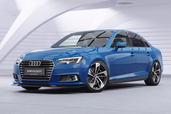 CSR Frontspoiler | Cup-Spoilerlippe mit ABE für Audi A4 B9 (Typ 8W) CSL388-L Lackierung erforderlich (schwarz matt)