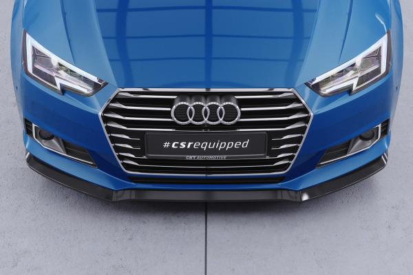 CSR Frontspoiler | Cup-Spoilerlippe mit ABE für Audi A4 B9 (Typ 8W) CSL388-L Lackierung erforderlich (schwarz matt)