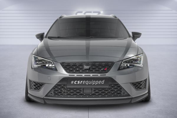 CSR Frontspoiler | Cup-Spoilerlippe mit ABE für Seat Leon 3 (Typ 5F) Cupra/FR CSL390-L Lackierung erforderlich (schwarz matt)