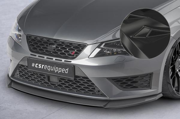 CSR Frontspoiler | Cup-Spoilerlippe mit ABE für Seat Leon 3 (Typ 5F) Cupra/FR CSL390-G Glossy schwarz glänzend (keine Lackierung erforderlich)