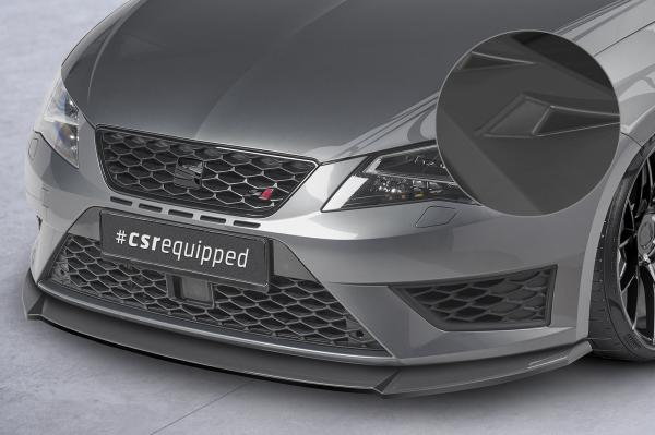 CSR Frontspoiler | Cup-Spoilerlippe mit ABE für Seat Leon 3 (Typ 5F) Cupra/FR CSL390-L Lackierung erforderlich (schwarz matt)