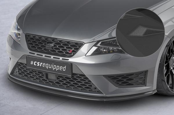 CSR Frontspoiler | Cup-Spoilerlippe mit ABE für Seat Leon 3 (Typ 5F) Cupra/FR CSL391-S Strukturiert schwarz matt (keine Lackierung erforderlich)