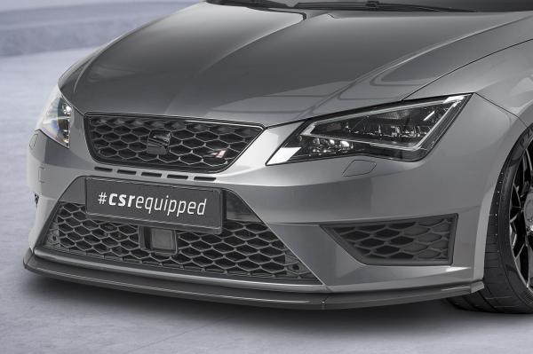 CSR Frontspoiler | Cup-Spoilerlippe mit ABE für Seat Leon 3 (Typ 5F) Cupra/FR CSL391-S Strukturiert schwarz matt (keine Lackierung erforderlich)