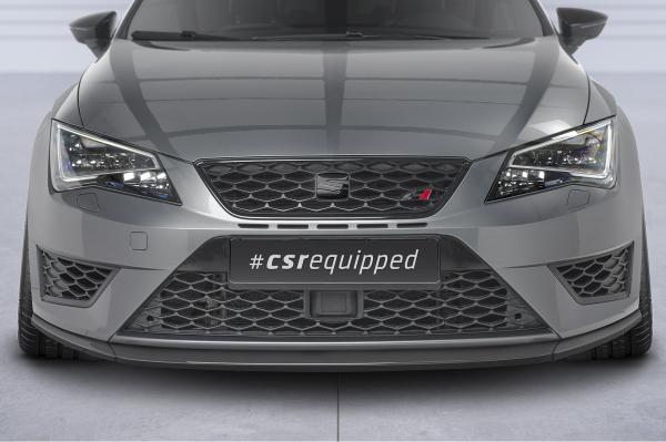 CSR Frontspoiler | Cup-Spoilerlippe mit ABE für Seat Leon 3 (Typ 5F) Cupra/FR CSL391-S Strukturiert schwarz matt (keine Lackierung erforderlich)