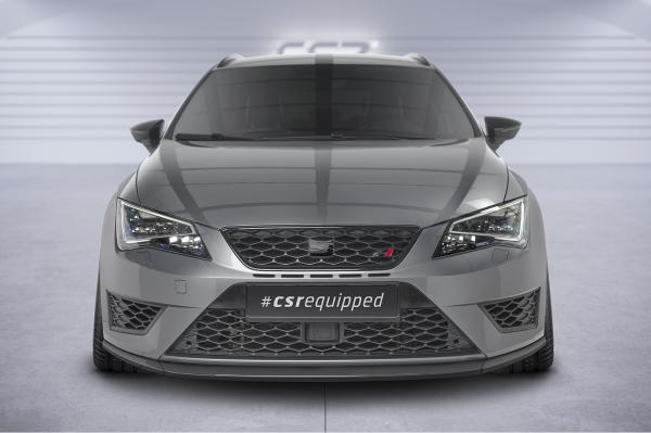 CSR Frontspoiler | Cup-Spoilerlippe mit ABE für Seat Leon 3 (Typ 5F) Cupra/FR CSL391-S Strukturiert schwarz matt (keine Lackierung erforderlich)