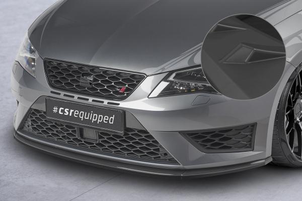 CSR Frontspoiler | Cup-Spoilerlippe mit ABE für Seat Leon 3 (Typ 5F) Cupra/FR CSL391-L Lackierung erforderlich (schwarz matt)