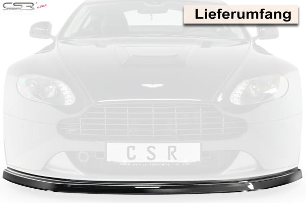 CSR Frontspoiler | Cup-Spoilerlippe mit ABE für Aston Martin Vantage CSL392-S schwarz matt strukturiert (keine Lackierung erforderlich)