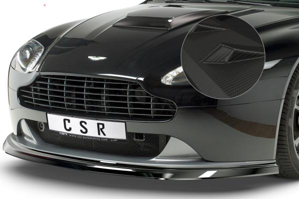 CSR Frontspoiler | Cup-Spoilerlippe mit ABE für Aston Martin Vantage CSL392-M Carbon Look matt strukturiert (keine Lackierung erforderlich)