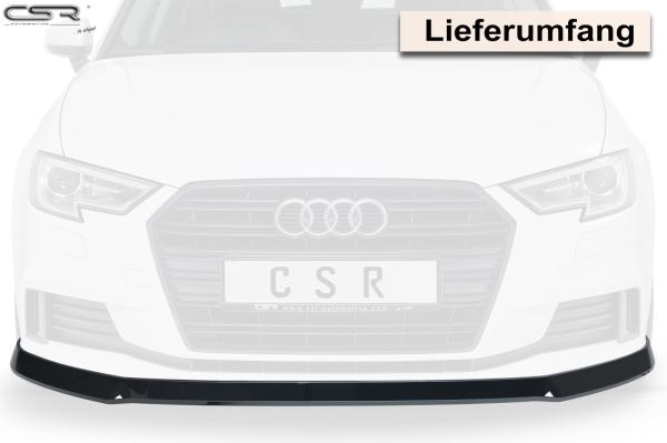 CSR Frontspoiler | Cup-Spoilerlippe mit ABE für Audi A3 8V CSL393-K Kupfer matt (keine Lackierung erforderlich)