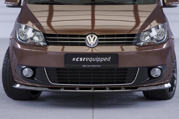 CSR Frontspoiler | Cup-Spoilerlippe mit ABE für VW Touran I (Typ 1T) CSL398-G Glossy schwarz Hochglanz (keine Lackierung erforderlich)