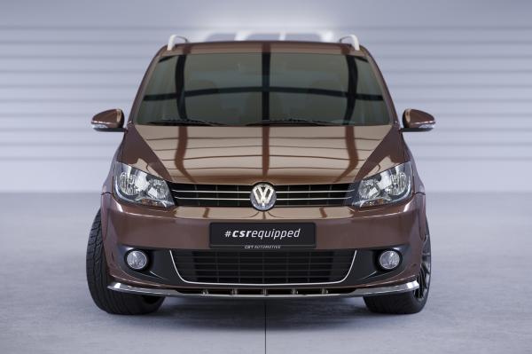 CSR Frontspoiler | Cup-Spoilerlippe mit ABE für VW Touran I (Typ 1T) CSL398-G Glossy schwarz Hochglanz (keine Lackierung erforderlich)