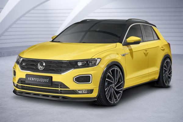 CSR Frontspoiler | Cup-Spoilerlippe mit ABE für VW T-Roc (A1) R-Line CSL402-G Glossy schwarz glänzend (keine Lackierung erforderlich)