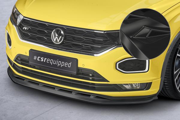 CSR Frontspoiler | Cup-Spoilerlippe mit ABE für VW T-Roc (A1) R-Line CSL402-G Glossy schwarz glänzend (keine Lackierung erforderlich)