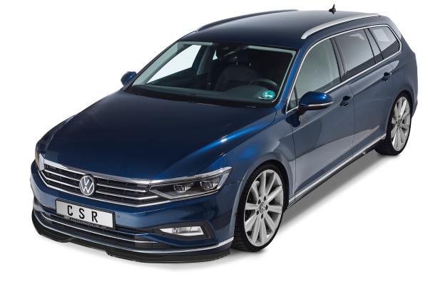 CSR Frontspoiler | Cup-Spoilerlippe mit ABE für VW Passat B8 (Typ 3G) CSL404-C Carbon Look Hochglanz (keine Lackierung erforderlich)