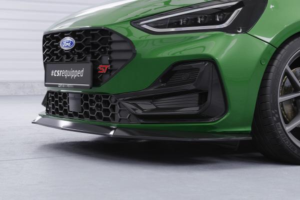 CSR Frontspoiler | Cup-Spoilerlippe mit ABE für Ford Focus MK4 ST / ST-Line CSL406-L schwarz matt (Lackierung erforderlich)