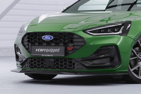 CSR Frontspoiler | Cup-Spoilerlippe mit ABE für Ford Focus MK4 ST / ST-Line CSL406-L schwarz matt (Lackierung erforderlich)