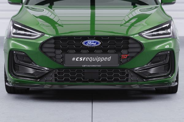 CSR Frontspoiler | Cup-Spoilerlippe mit ABE für Ford Focus MK4 ST / ST-Line CSL406-L schwarz matt (Lackierung erforderlich)