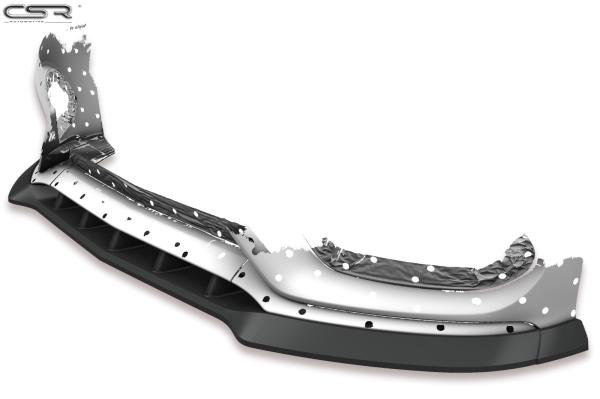 CSR Frontspoiler | Cup-Spoilerlippe mit ABE für Mercedes-Benz C-Klasse 205 AMG-Line CSL408-G Glossy schwarz Hochglanz (keine Lackierung erforderlich)