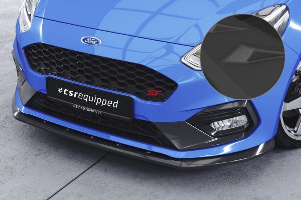 CSR Frontspoiler | Cup-Spoilerlippe mit ABE für Ford Fiesta MK8 ST/ST-Line CSL409-S schwarz matt strukturiert (keine Lackierung erforderlich)