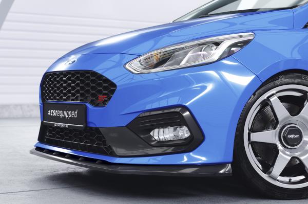 CSR Frontspoiler | Cup-Spoilerlippe mit ABE für Ford Fiesta MK8 ST/ST-Line CSL409-S schwarz matt strukturiert (keine Lackierung erforderlich)