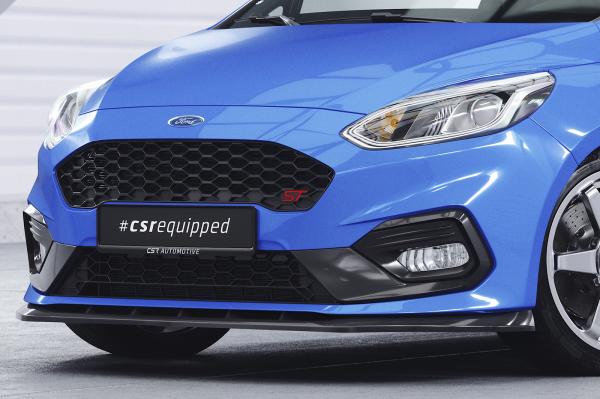 CSR Frontspoiler | Cup-Spoilerlippe mit ABE für Ford Fiesta MK8 ST/ST-Line CSL409-S schwarz matt strukturiert (keine Lackierung erforderlich)